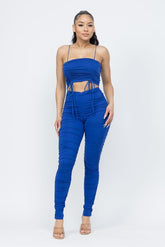 Crop Top and Leggings Set